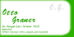 otto graner business card